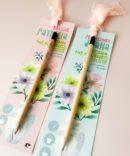 Lápis sementes com marcador de livro coleção FLOR