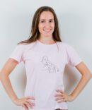 T-shirt com Ilustração emLinha Mãe