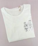 T-shirt com Ilustração emLinha Mãe