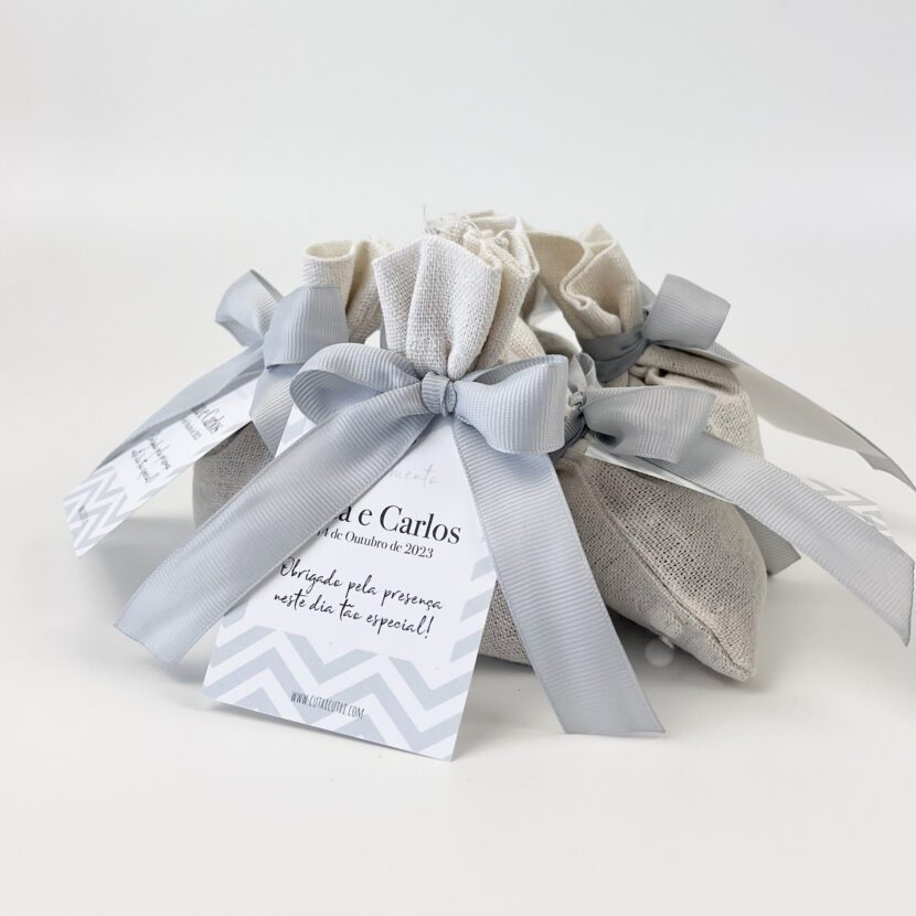 Saquinho perfumado aroma Floral - Lembrança Casamento