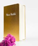 Caderno Metalizado personalizado com A tua Frase