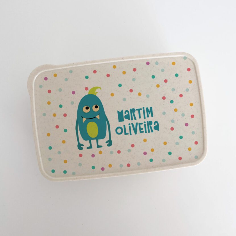 Lancheira Marmita personalizada com ilustração e nome