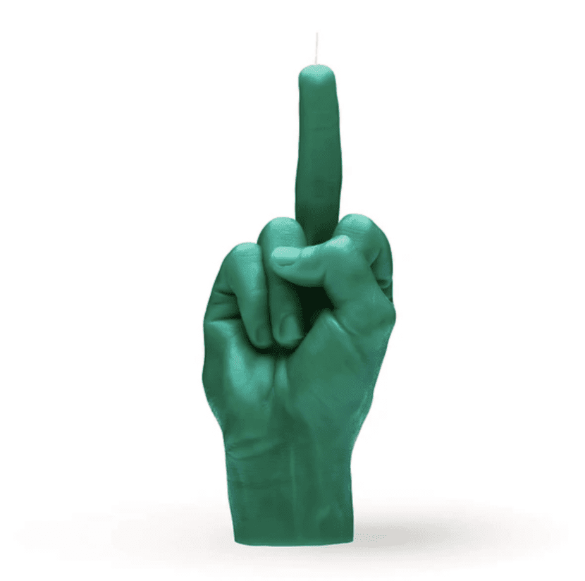 vela artesanal finger cutxi green
