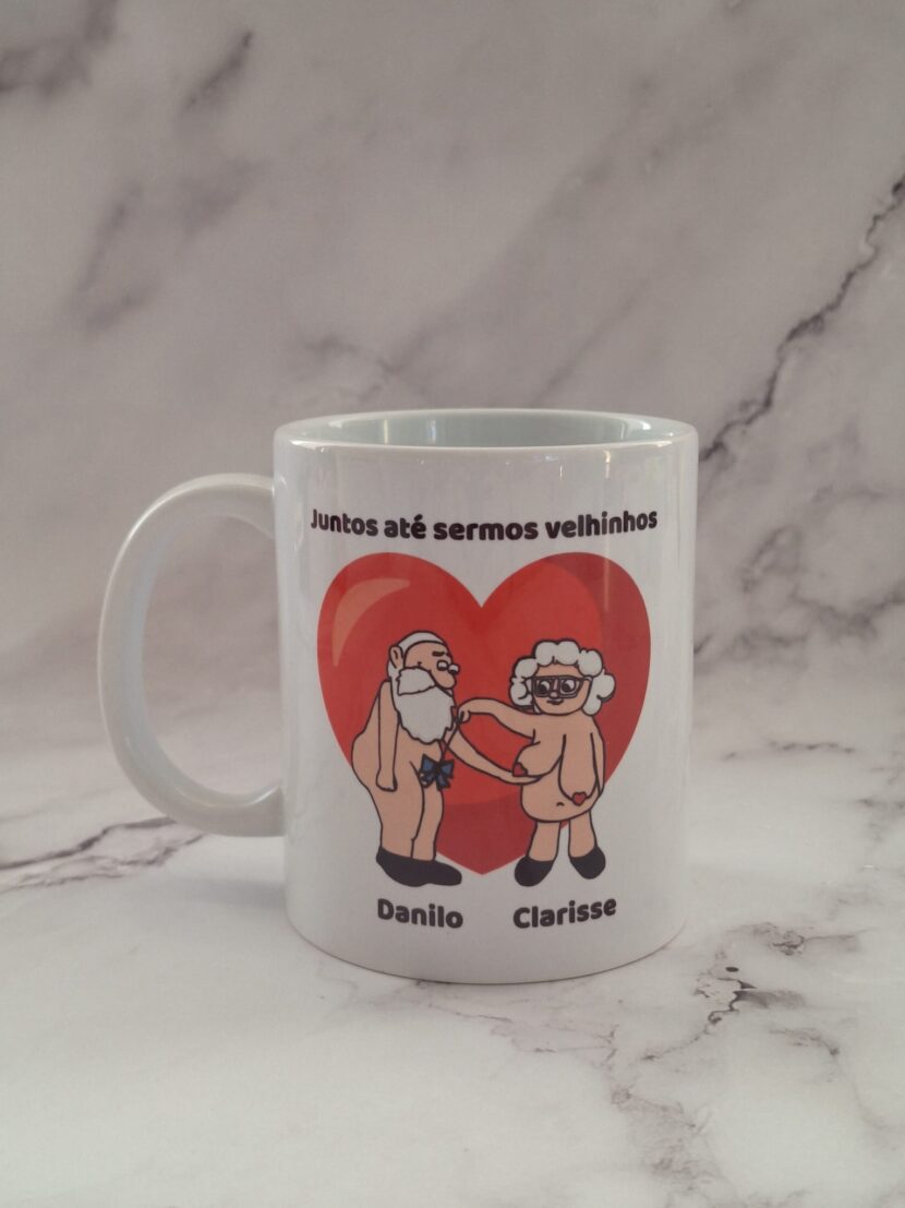Caneca Juntos Até sermos Velhinhos