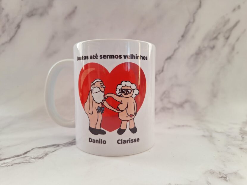 Caneca Juntos Até sermos Velhinhos