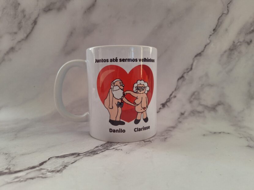 Caneca Juntos Até sermos Velhinhos
