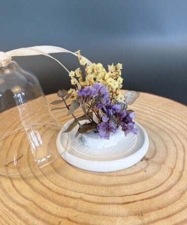 cupulas com flores preservadas personalizado com nome 4