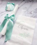 Conjunto Batizado Classic Nature com Vela Concha Toalha - Cetim