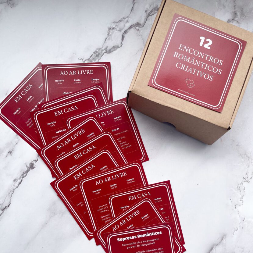 12 Encontros Românticos Criativos - Pack de Raspadinhas do Amor ❤️