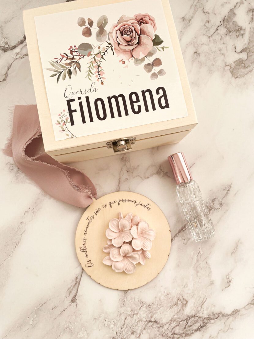 Caixa Convite de Casamento Aromático e Personalizado – Para Momentos que Ficam na Memória