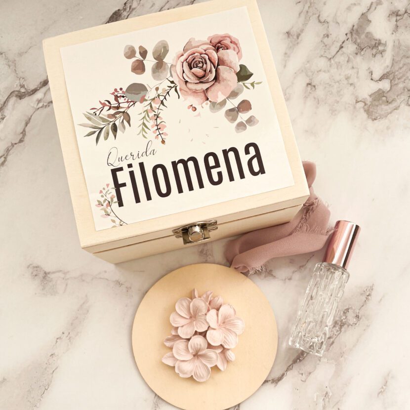 Caixa Convite de Casamento Aromático e Personalizado – Para Momentos que Ficam na Memória