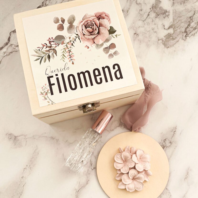 Caixa Convite de Casamento Aromático e Personalizado – Para Momentos que Ficam na Memória