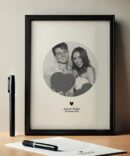 Quadro Com Ilustração Personalizada Espiral - O Presente Interativo e Romântico para o Dia dos Namorados 🎁❤️