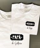 T-shirt DOODLE Pai ou Papá personalizada com nome