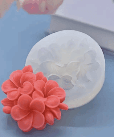 Molde Silicone Três Flores 
