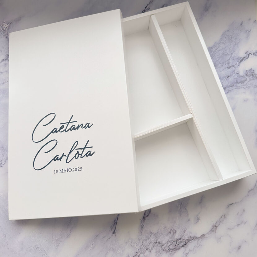 Caixa de Batizado Branca Personalizada – Um Tesouro para Guardar Memórias