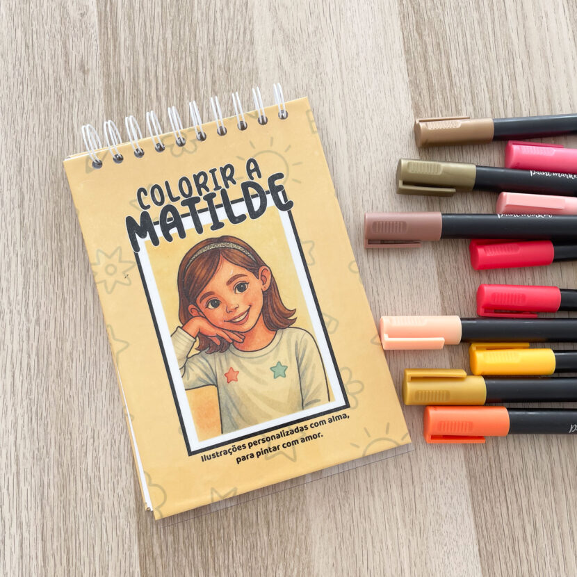 Colorir Memórias | Cadernos Personalizados para Pintar com o Coração
