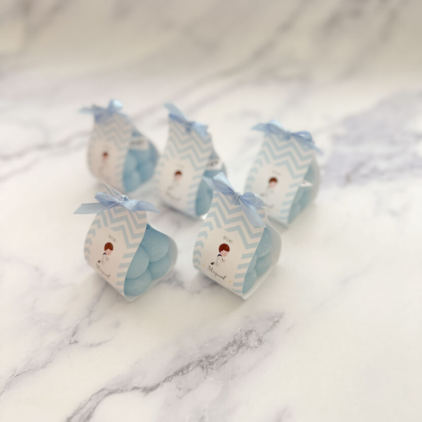 Velinha Bubble personalizada para Lembrança Batizado
