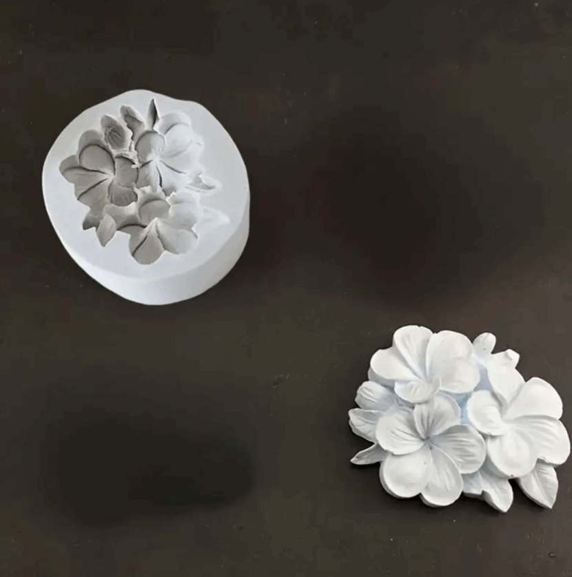 Molde Silicone Três Flores