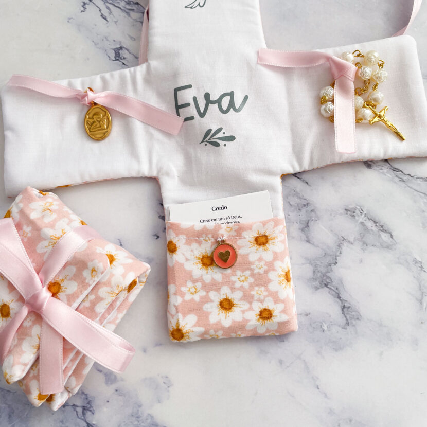 ✨ Oratório de Bolso Personalizado– Lembrança de Primeira Comunhão ou Batizado