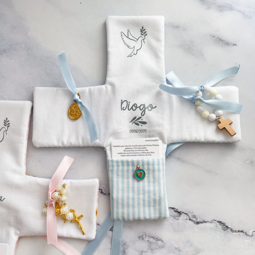 ✨ Oratório de Bolso Personalizado– Lembrança de Primeira Comunhão ou Batizado