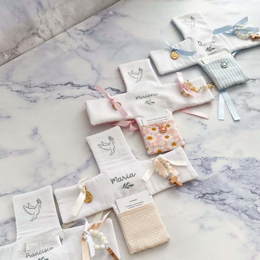 ✨ Oratório de Bolso Personalizado– Lembrança de Primeira Comunhão ou Batizado
